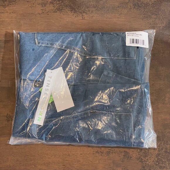 TINSELTOWN Juniors' Denim Pullover Pinafore Dress NWT - Picture 6 of 10